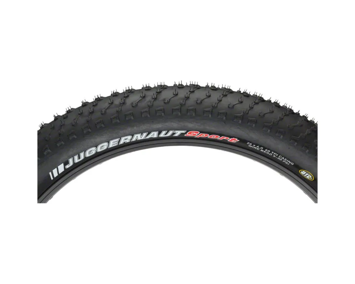 Kenda Juggernaut Fat Bike Tire (Black) (26") (4.0") (Wire) (DTC) (Compatible with RadRover)