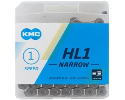 KMC HL1 Narrow Half Link Chain (Silver) (Single Speed) (100 Links) (3/32