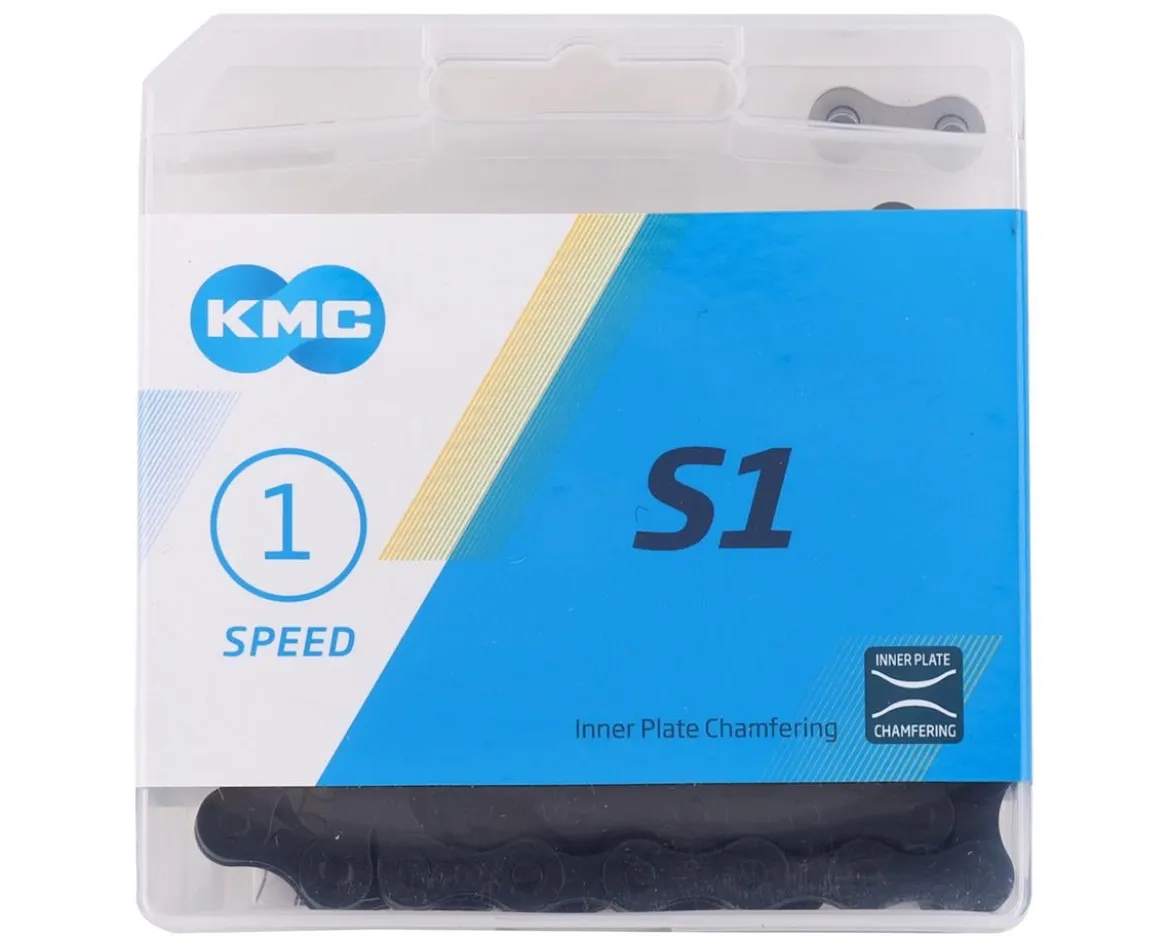 KMC S1 BMX Chain (Painted Black) (Single Speed) (112 Links)