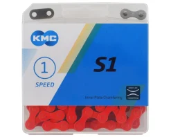 KMC S1 BMX Chain (Red) (Single Speed) (112 Links)