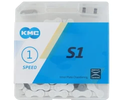 KMC S1 BMX Chain (White) (Single Speed) (112 Links)