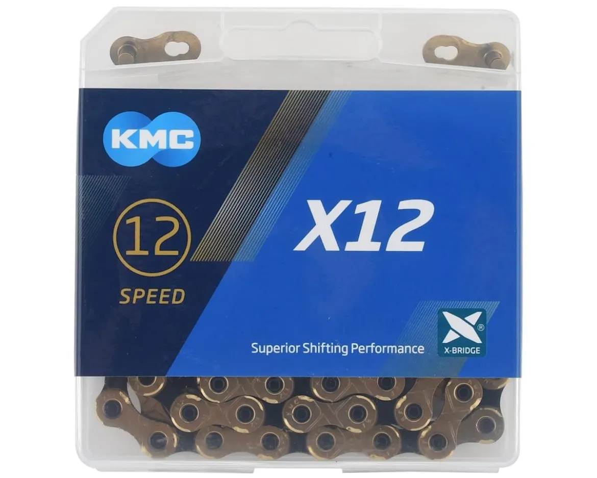 KMC X12 Chain (Gold/Black) (12 Speed) (126 Links)