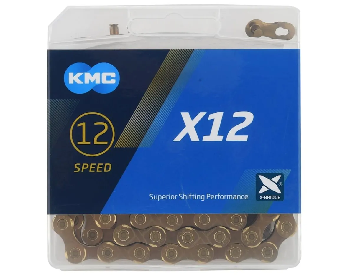 KMC X12 Chain (Gold) (12 Speed) (126 Links)