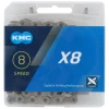 KMC X8 Chain (Silver) (5-8 Speed) (116 Links) (3/32")