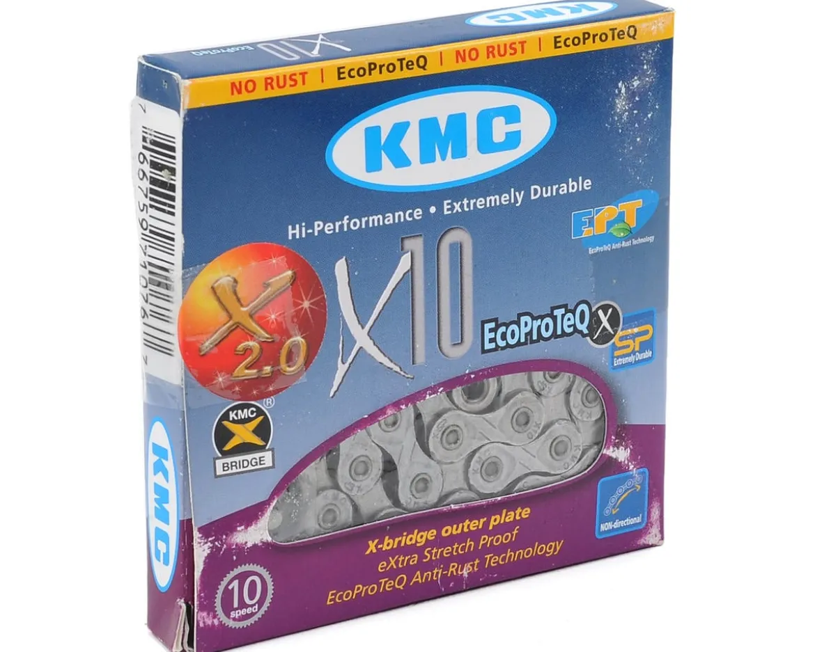 KMC X10 EcoProTeq Chain (Silver) (10-Speed) (116 Links)