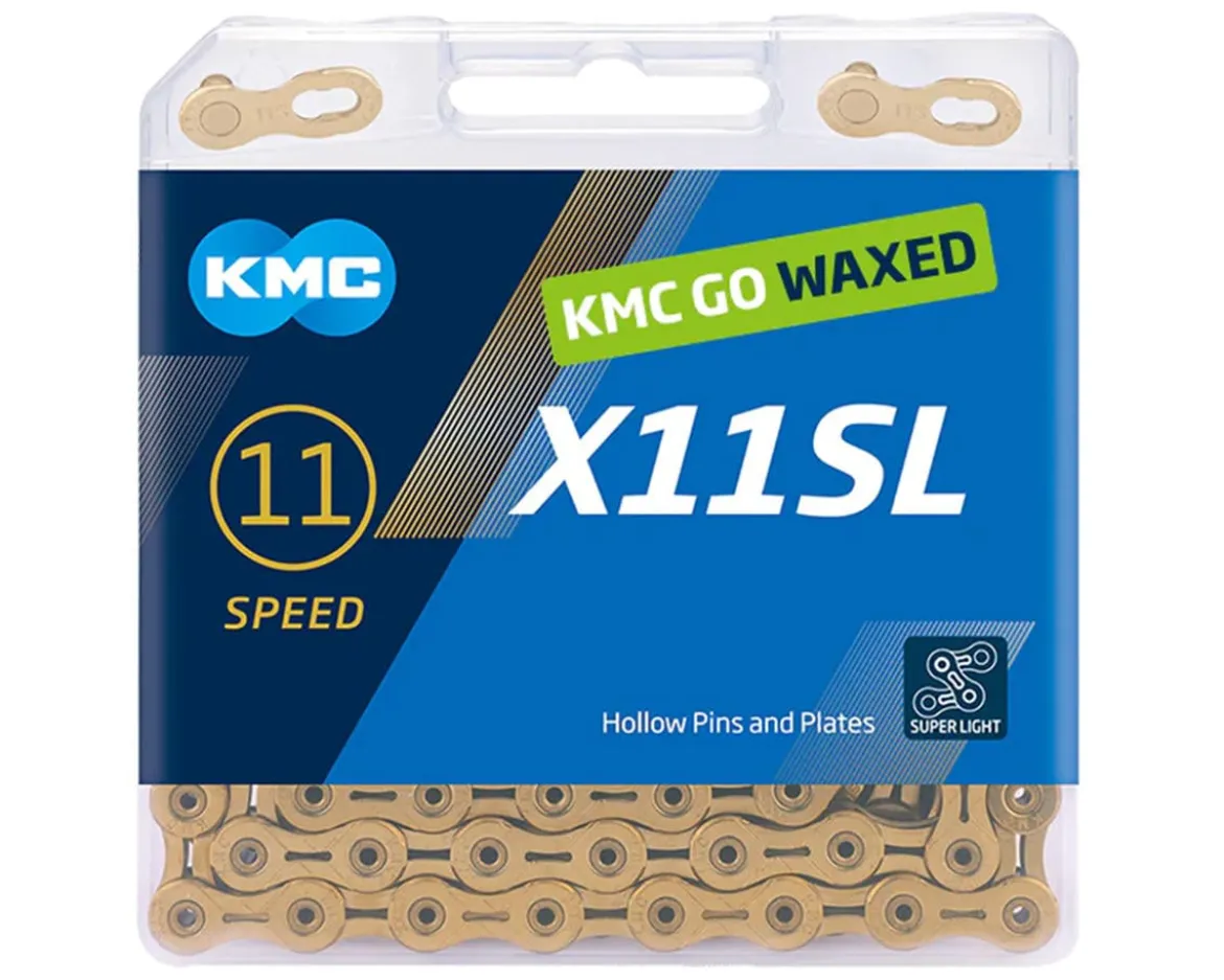 KMC X11SL Waxed Chain (Ti Gold) (11 Speed) (118 Links)