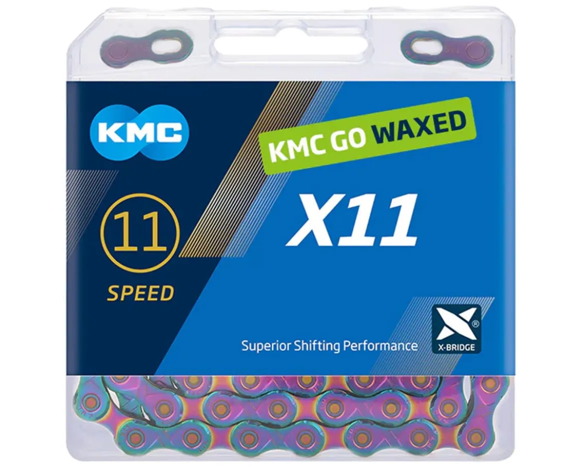 KMC X11 Waxed Chain (Aurora) (11 Speed) (118 Links)