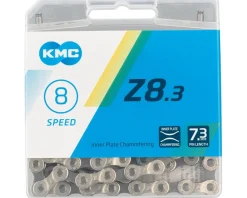 KMC Z8.3 Nickle-Plated Chain (Silver/Grey) (6-8 Speed) (116 Links) (Shimano HG)