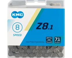 KMC Z8.1 Nickle-Plated Chain (Silver/Grey) (6-8 Speed) (116 Links) (Shimano IG)