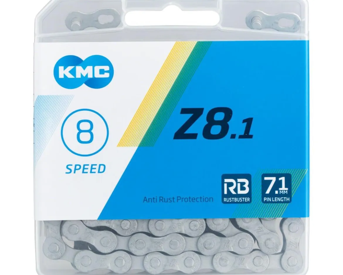 KMC Z8.1 Rustbuster Chain (Silver) (6-8 Speed) (116 Links) (Shimano IG)