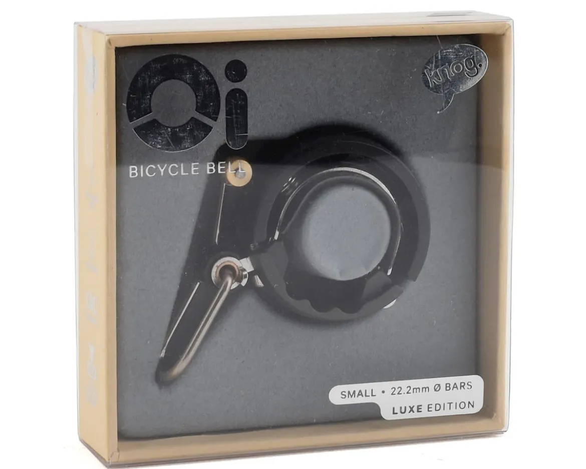 Knog Oi Bell Luxe (Black) (Small | 22.2mm)