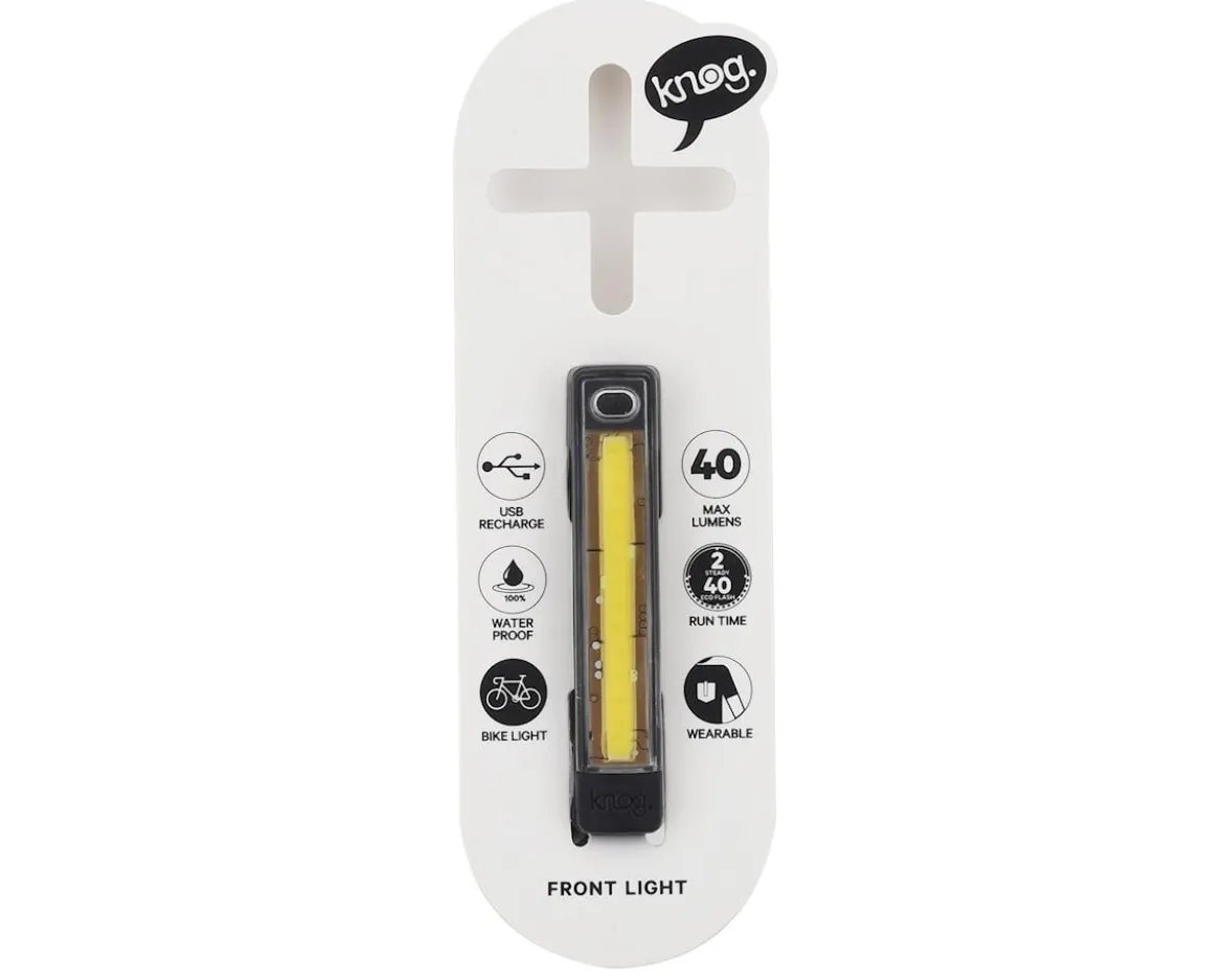 Knog Plus Rechargeable Headlight (Black) (40 Lumens)