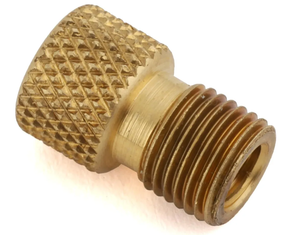 Kool Stop Presta to Schrader Valve Adapter (Brass) (1)