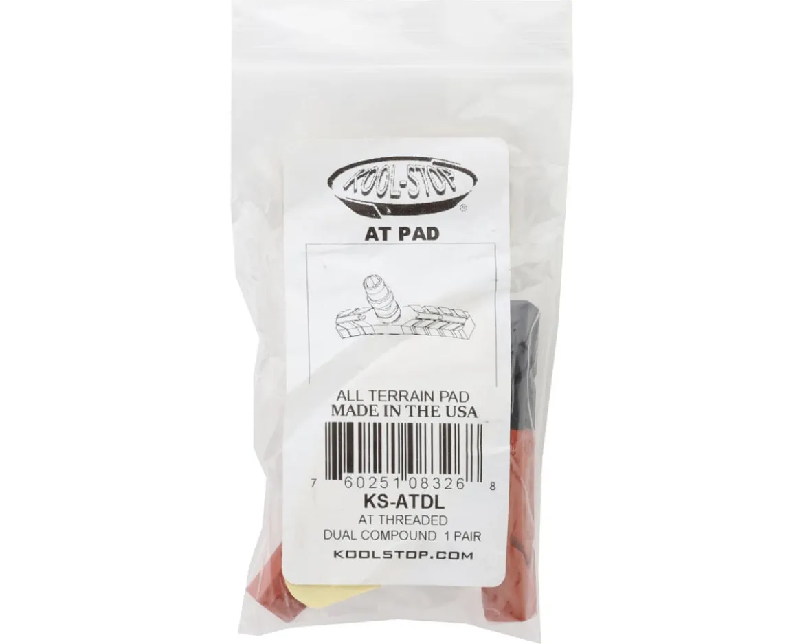 Kool Stop All Terrain Brake Pads (Black/Salmon) (Threaded) (1 Pair)