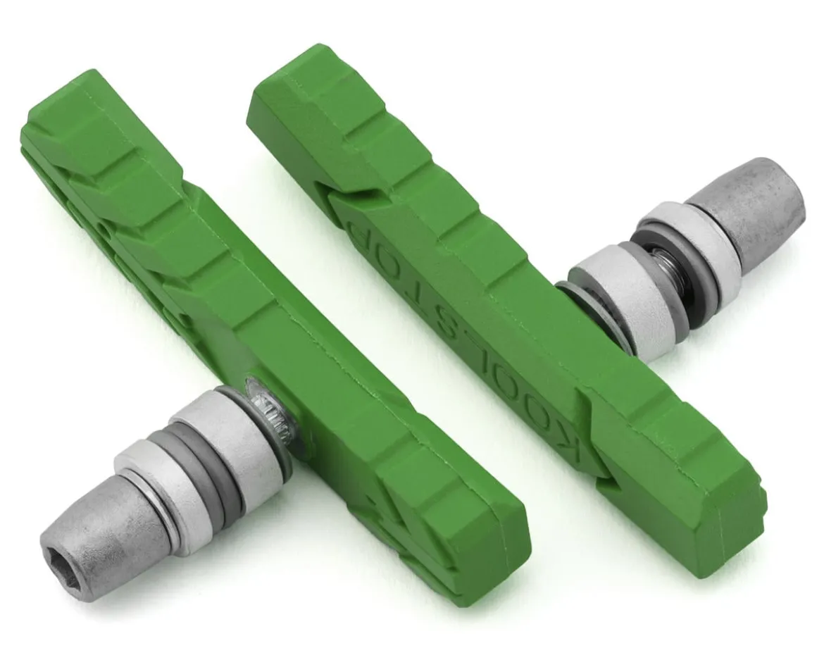 Kool Stop All Terrain Brake Pads (Lime Green) (Threaded) (1 Pair)