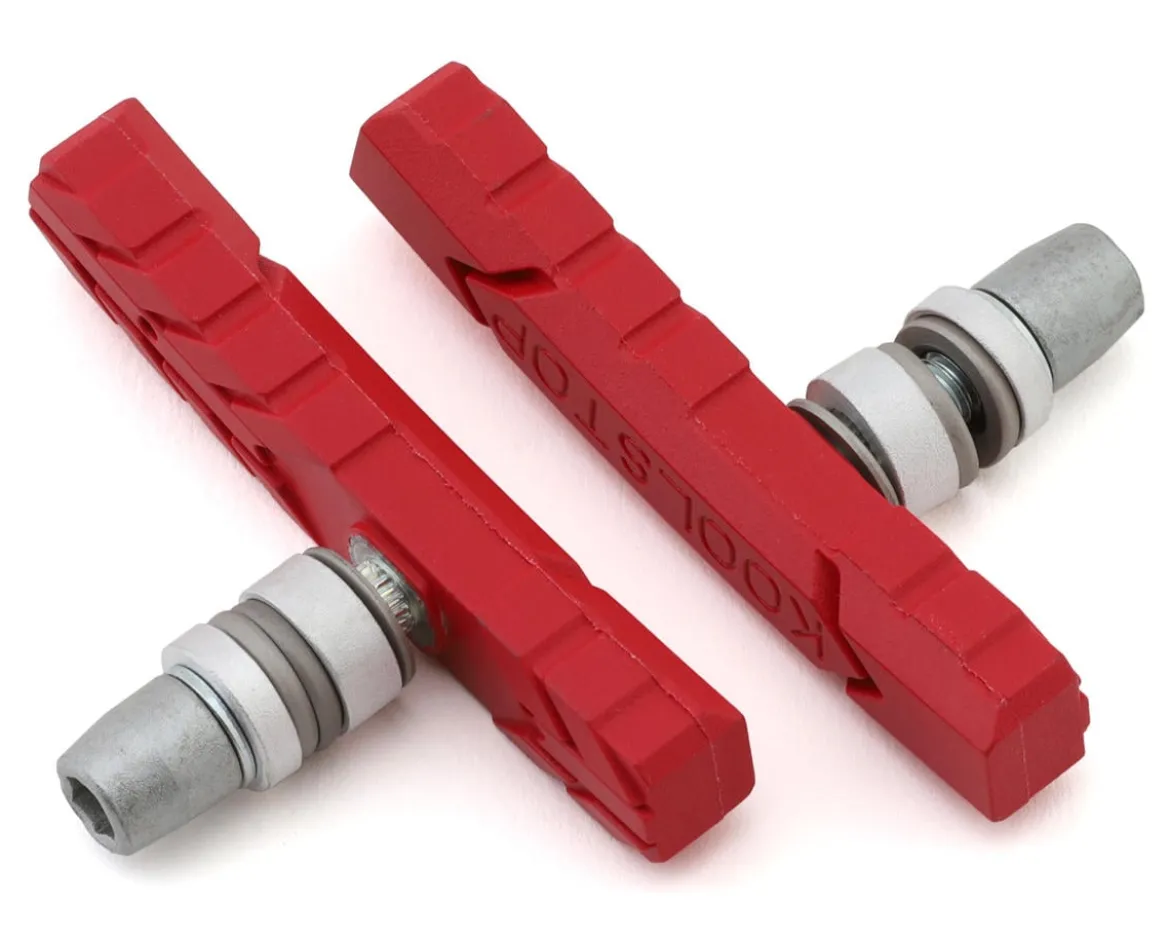 Kool Stop All Terrain Brake Pads (Red) (Threaded) (1 Pair)