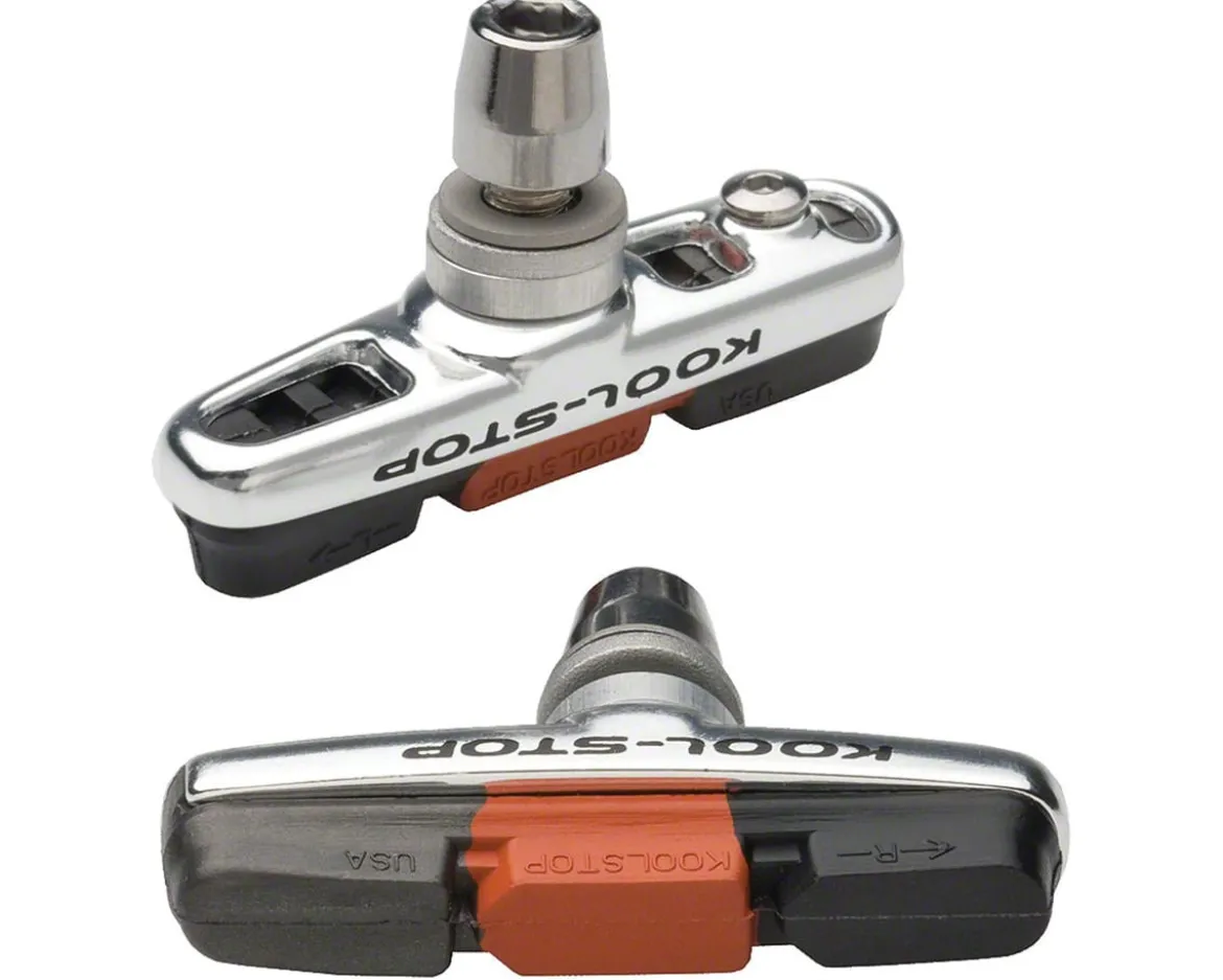 Kool Stop Cantilever Cross Brake Pads (Silver) (1 Pair) (Threaded Post) (Triple Compound)