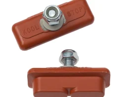 Kool Stop Continental Caliper Brake Pads (Red) (1 Pair) (Salmon Compound)