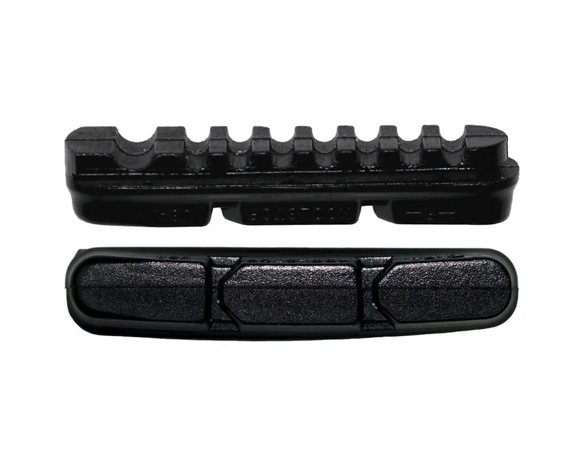 Kool Stop Dura2 Brake Pad Inserts (Black/Red) (1 Pair) (Black Compound) (For Shimano/SRAM)
