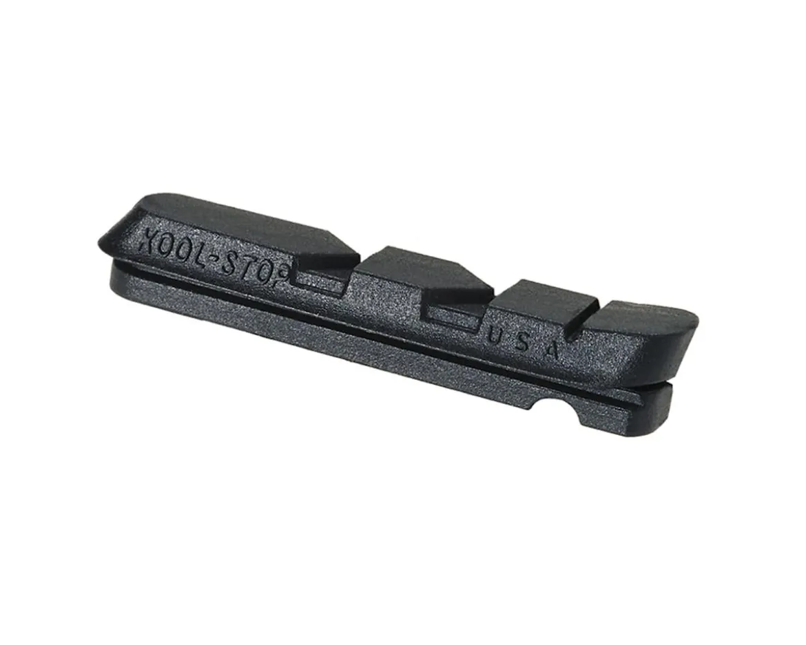 Kool Stop Dura-Type Brake Pad Inserts (Black/Red) (1 Pair) (Black Compound) (For Shimano/SRAM)