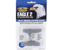 Kool Stop Eagle 2 Brake Pads (Silver) (1 Pair) (Threaded Post)