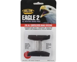 Kool Stop Eagle 2 Canti Brake Pads (Black/Red) (1 Pair) (Black Compound) (Smooth Post)