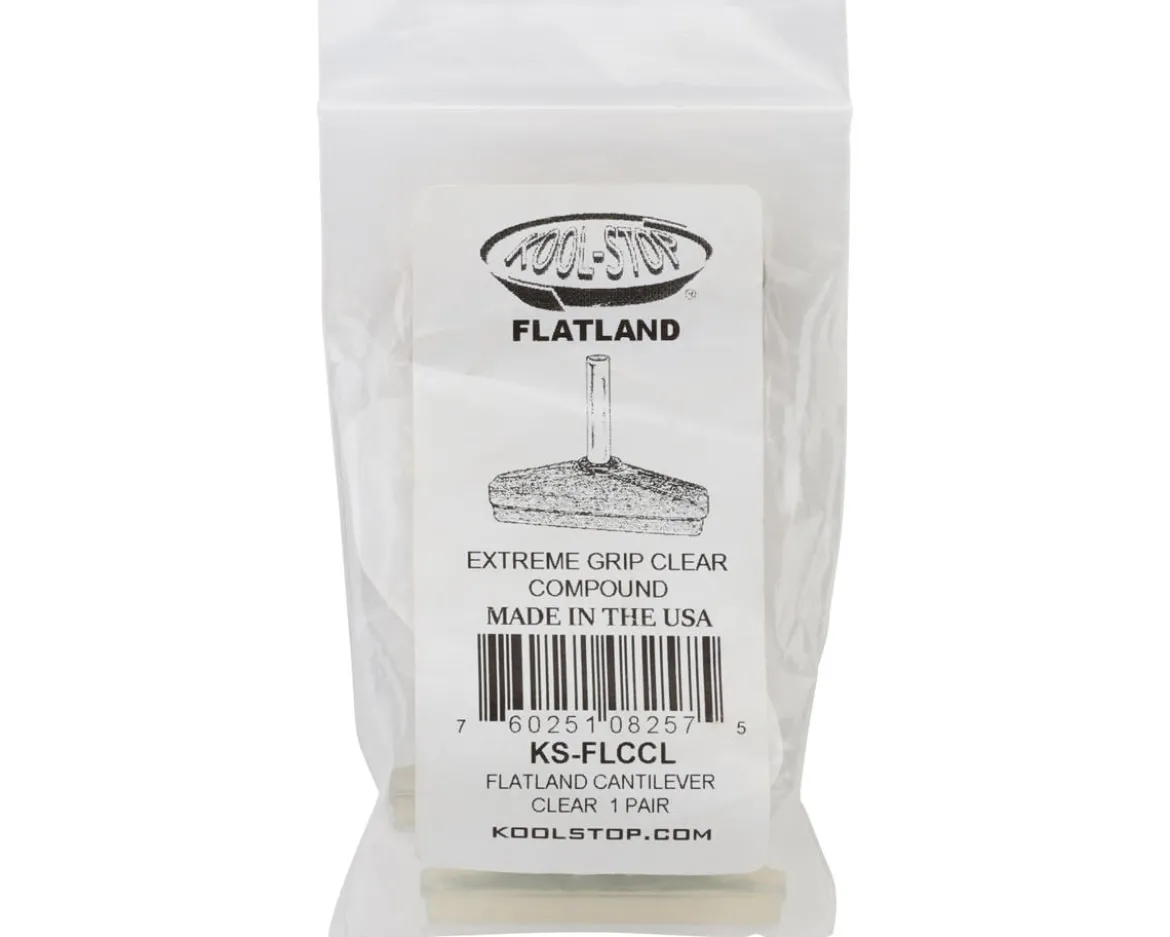 Kool Stop Flatland Brake Pads (Clear) (1 pair) (Smooth Post)