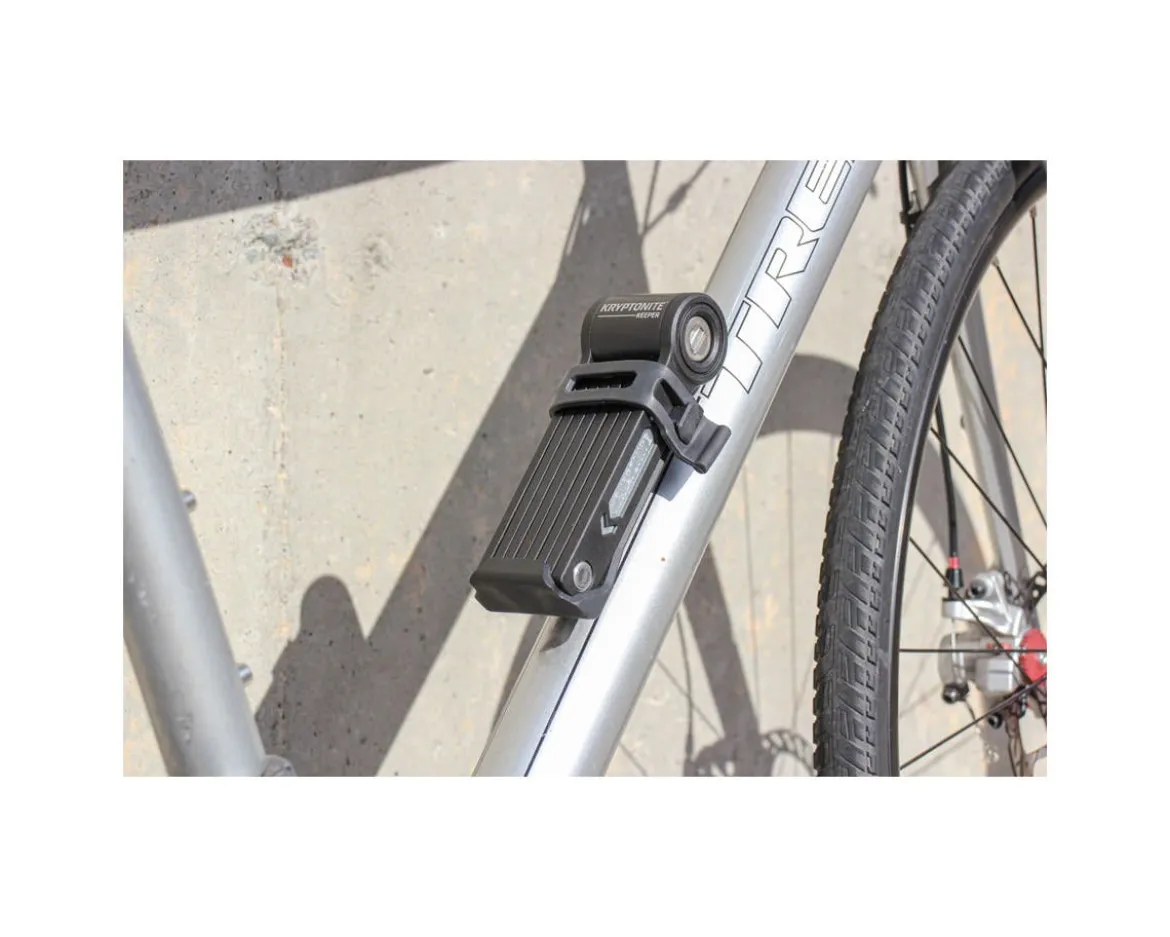 Kryptonite Keeper Mini Folding Lock (Black) (5.75") (w/ Bracket)