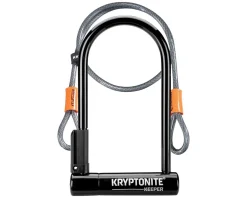 Kryptonite Keeper Standard U-Lock w/ 4' Flex Cable (8 x 4")