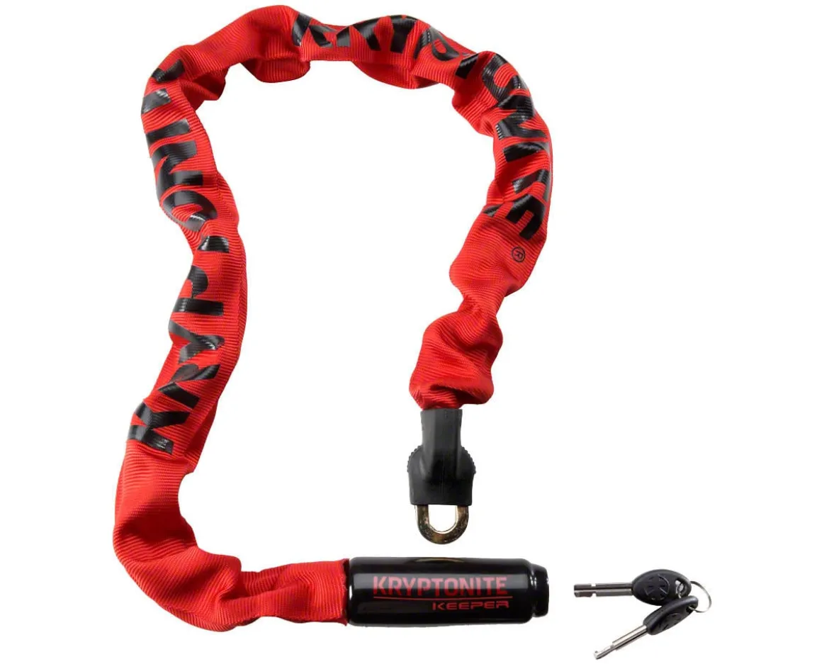 Kryptonite Krypto Keeper 785 Integrated Chain Lock (Red) (2.8') (85cm)
