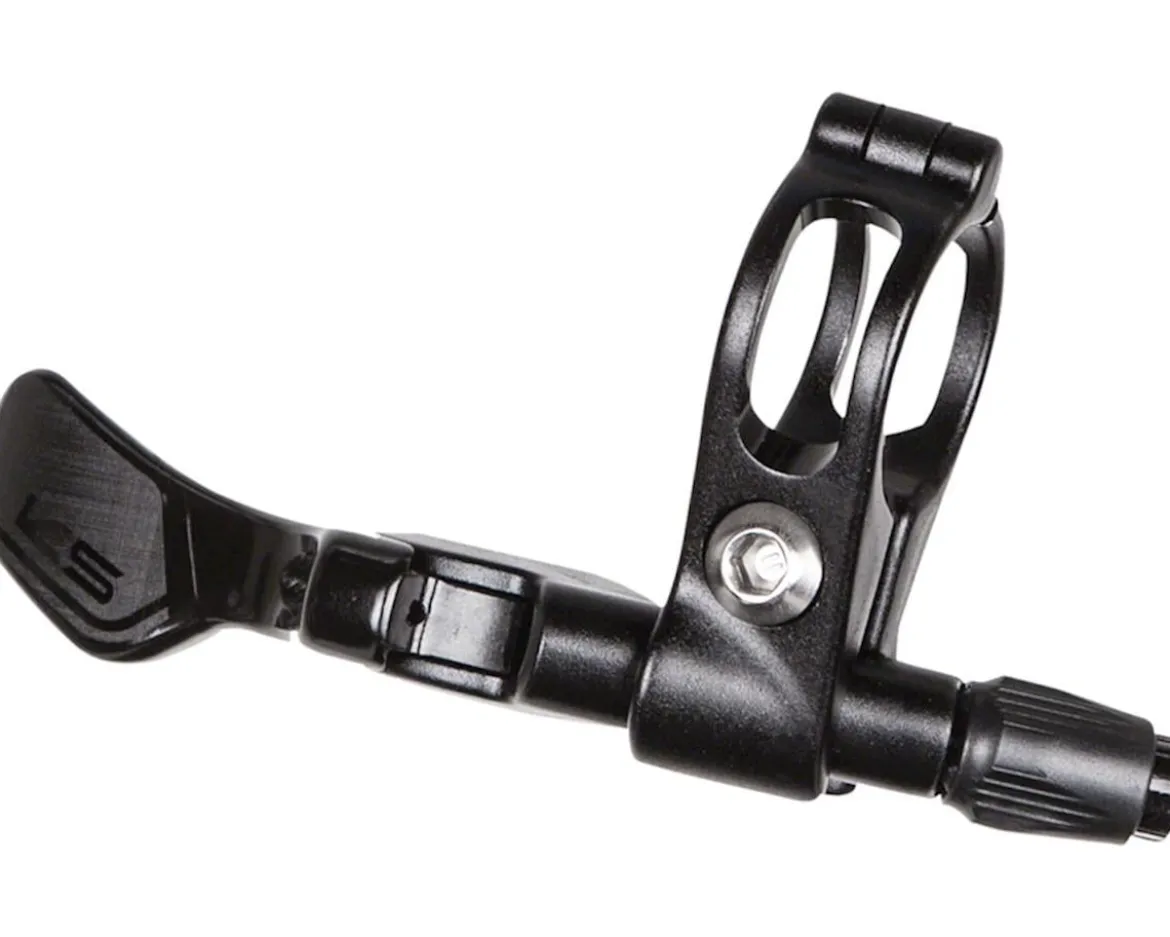 KS Southpaw Under-Bar Dropper Post Lever (Black) (22.2mm Clamp)