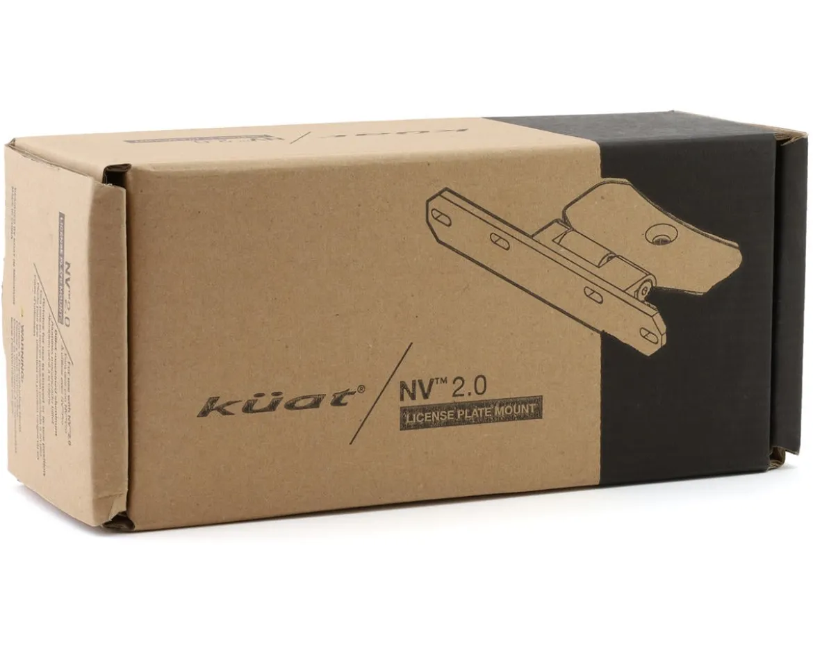 Kuat NV 2.0 License Plate Mount Adapter (Black)