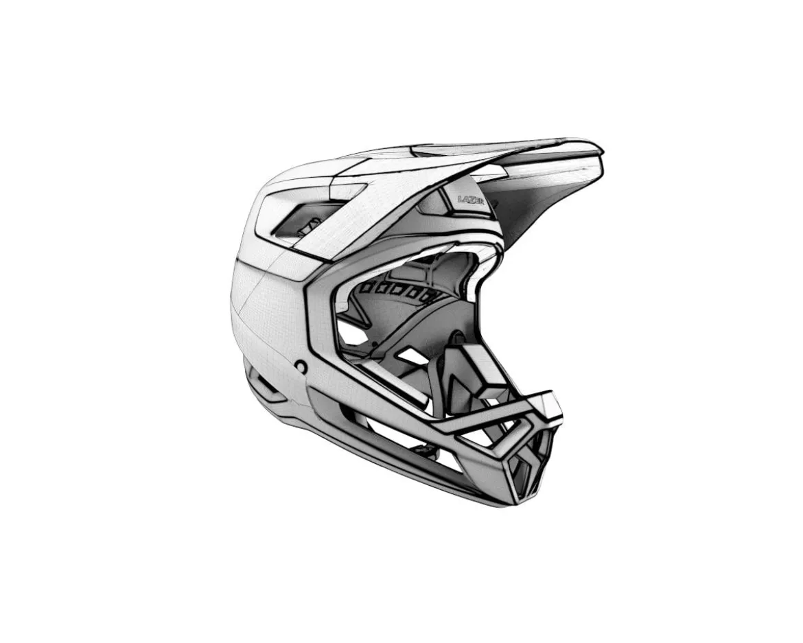Lazer Cage KinetiCore Full Face Mountain Helmet (Matte Black) (XS)