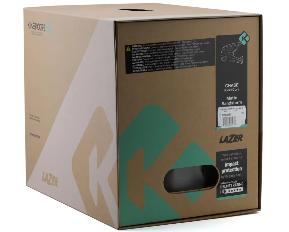 Lazer Chase KinetiCore Full Face Mountain Helmet (Matte Sandstorm) (XL)