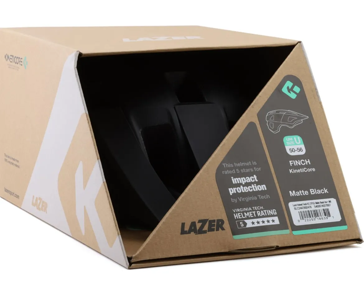 Lazer Finch KinetiCore Youth Helmet (Black) (Universal Youth)