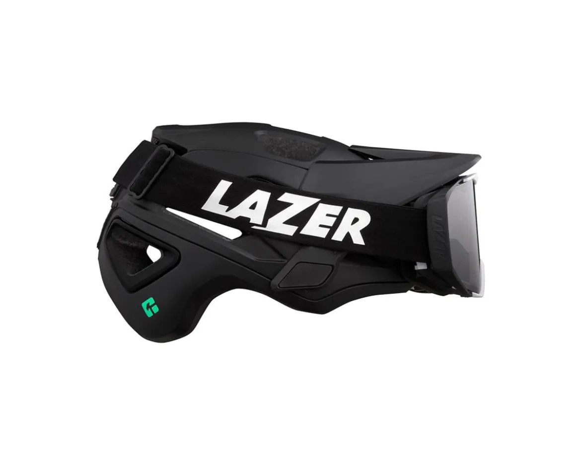 Lazer Jackal KinetiCore Trail Helmet (Full Matte Black) (L)