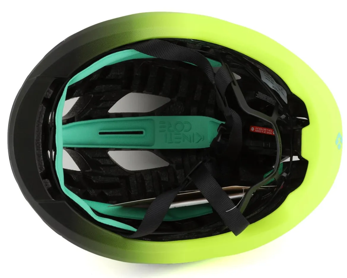 Lazer Strada KinetiCore Helmet (Matte Grey/Flash Yellow) (M)