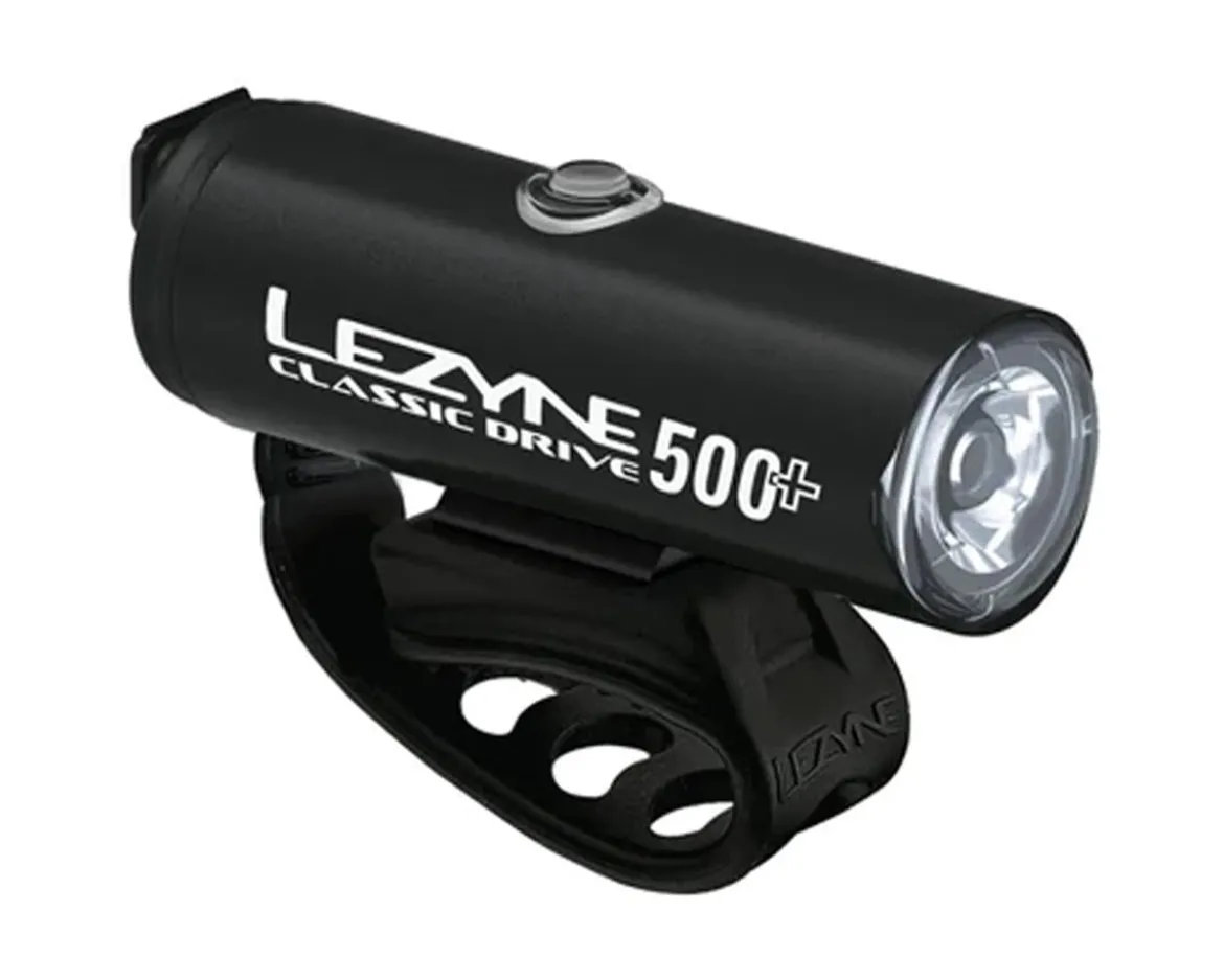 Lezyne Classic Drive 500+ Front Headlight (Black) (500 Lumens)