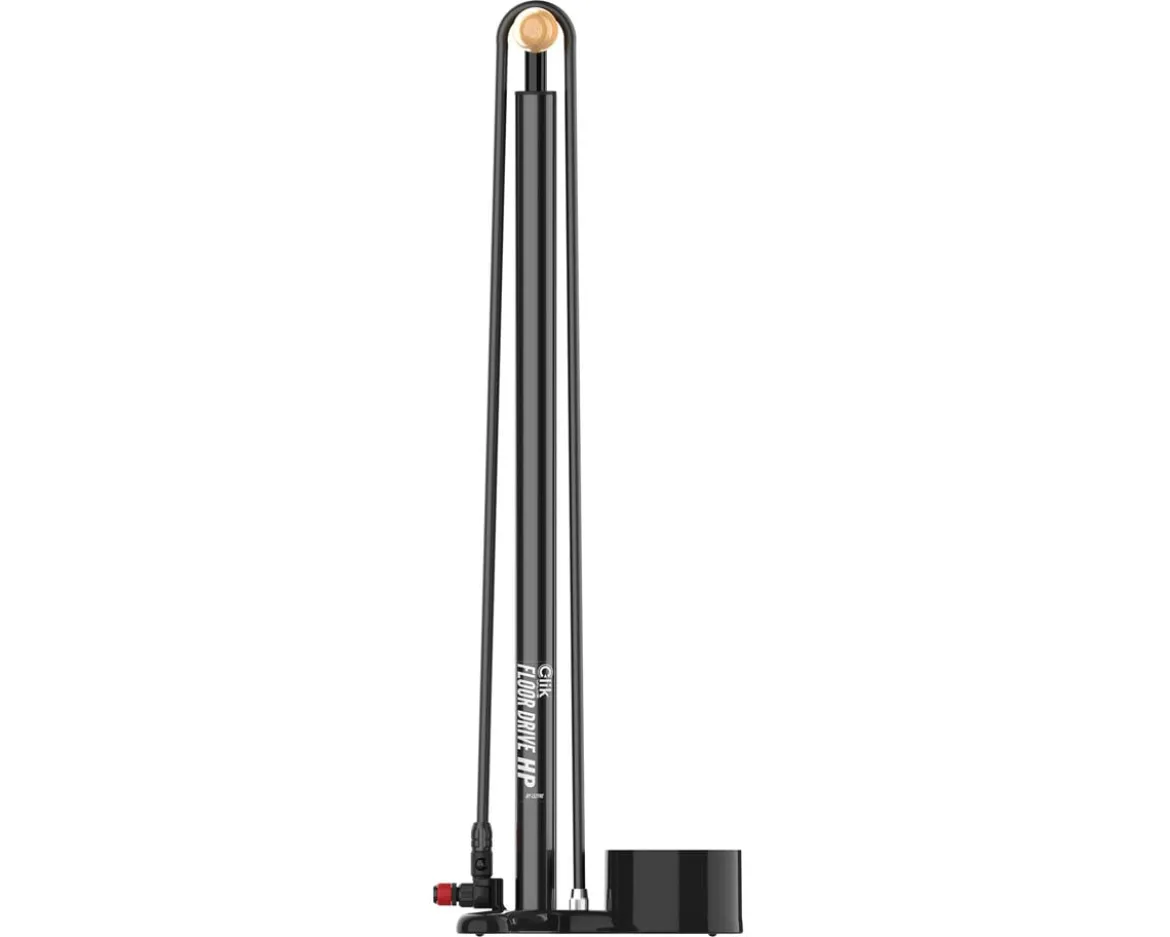 Lezyne Clik Steel HP Floor Drive Pump (Flat Black)