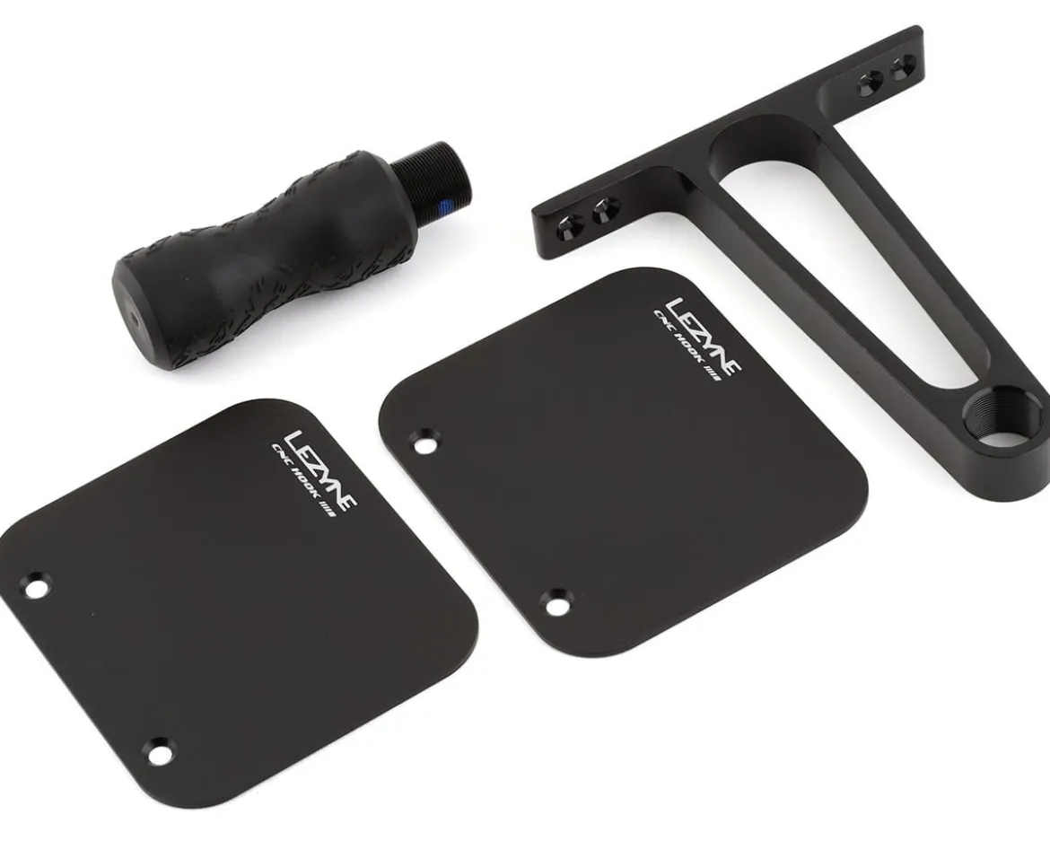 Lezyne CNC Alloy Wall Hook (Black) (1 Bike)