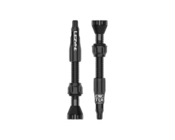 Lezyne CNC Tubeless Ready Presta Valves (Black) (Pair) (44mm)