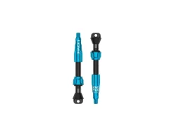Lezyne CNC Tubeless Ready Presta Valves Pro (Blue) (Pair) (44mm)