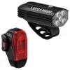 Lezyne Fusion Drive Pro 600+ / KTV Drive Pro+ Headlight & Tail Light Set (Black) (600/150 Lumens)