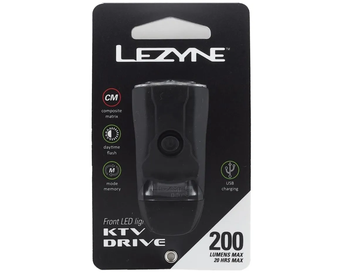 Lezyne KTV Drive LED Headlight (Black) (200 Lumens)