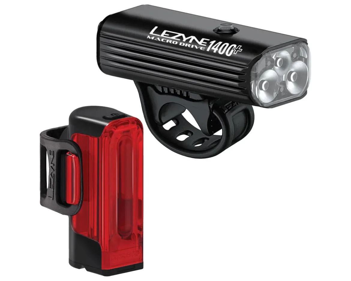 Lezyne Macro Drive 1400+ /Strip Drive Pro 400+ Light Set