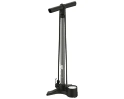 Lezyne Macro HP Floor Drive Floor Pump (Flat Grey) (Dual Valve Pump Head) (Presta/Schrader Valve Compatible)