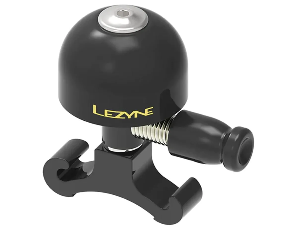 Lezyne Medium Classic Brass Bell (Black) (O-Ring Mount)