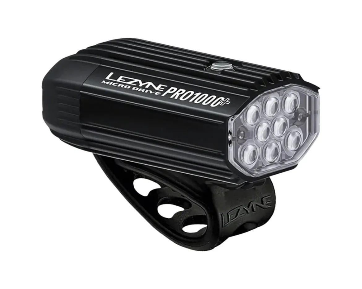 Lezyne Micro Drive Pro 1000+ Front Headlight (Black) (1000 Lumens)