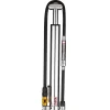 Lezyne Micro Floor Drive HVDG Frame Pump (Silver) (High Volume w/Digital Gauge)