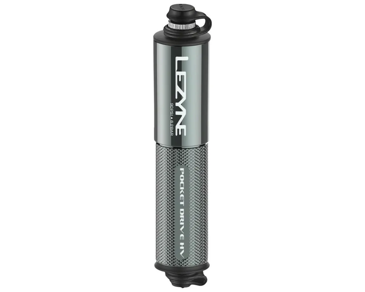 Lezyne Pocket Drive HV Frame Pump (Gloss Lite Grey) (High Volume)
